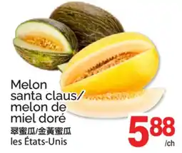 T&T Supermarket Melon santa claus/melon de miel doré offer
