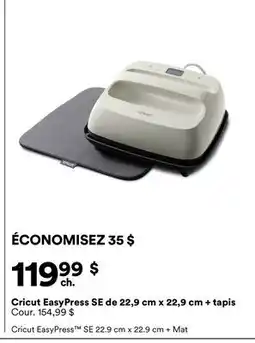 Michaels Cricut EasyPress SE de 22,9 cm x 22,9 cm + tapis offer