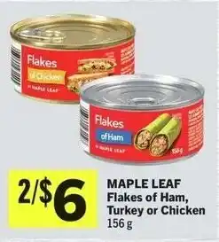 IGA Maple Leaf Flakes of Ham, Turkey or Chicken offer