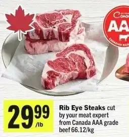 IGA Rib Eye Steaks offer