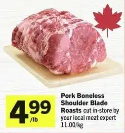 IGA Pork Boneless Shoulder Blade Roasts offer
