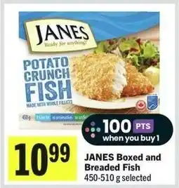 IGA Janes Boxed and Breaded Fish offer