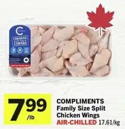 IGA Compliments Family Size Split Chicken Wings offer