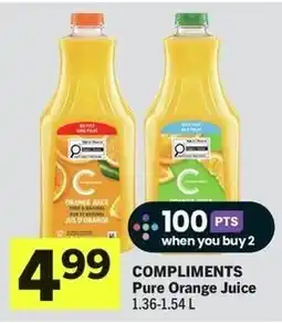 IGA Compliments Pure Orange Juice offer