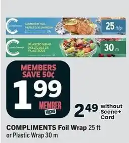 IGA Compliments Foil Wrap or Plastic Wrap offer