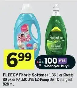 IGA Fleecy Fabric Softener or Palmolive EZ-Pump Dish Detergent offer