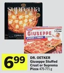 IGA Dr. Oetker Giuseppe Stuffed Crust or Suprema Pizza offer