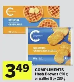 IGA Compliments Hash Browns or Waffles offer