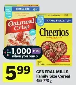 IGA General Mills Family Size Cereal offer
