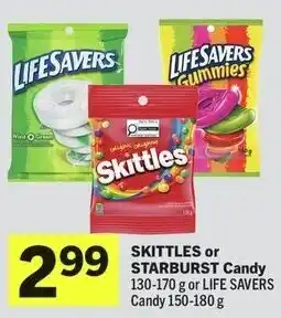 IGA Skittles or Starbust Candy or Life Savers Candy offer