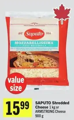 IGA Saputo Shredded Cheese or Armstrong Cheese offer