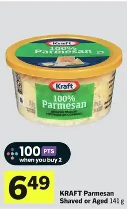 IGA Kraft Parmesan Shaved or Aged offer