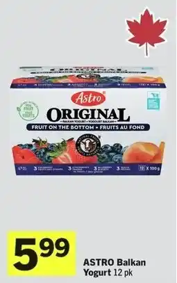 IGA Astro Balkan Yogurt offer