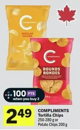 IGA Compliments Tortilla Chips or Potato Chips offer