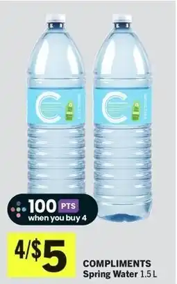 IGA Compliments Spring Water offer