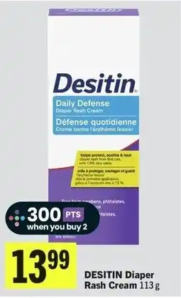 IGA Desitin Diaper Rash Cream offer