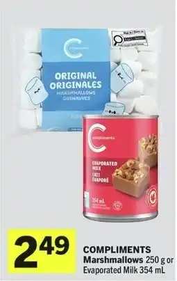 IGA Compliments Marshmallows or Evaporated Milk offer