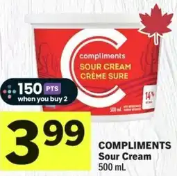 IGA Compliments Sour Cream offer