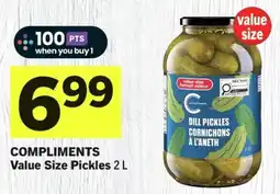 IGA Compliments Value Size Pickles offer