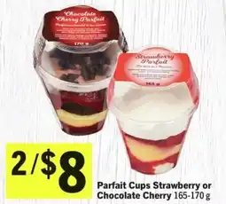 IGA Parfait Cups Strawberry or Chocolate Cherry offer