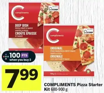 IGA Compliments Pizza Starter Kit offer
