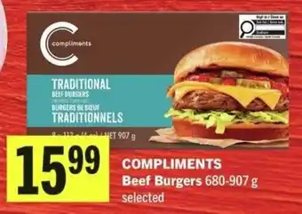 IGA Compliments Beef Burgers offer