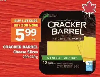 IGA Cracker Barrel Cheese Slices offer