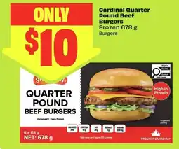 FreshCo Cardinal Quarter Pound Beef Burgers offer