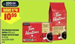 FreshCo Tim Hortons Ground Coffee or Single Serve K-Cups offer