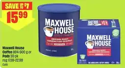 FreshCo Maxwell House Coffee or Pods offer