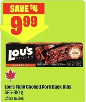 FreshCo Lou's Fully Cooked Pork Back Ribs offer