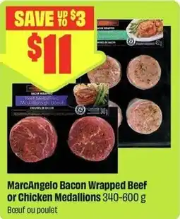 FreshCo MarcAngelo Bacon Wrapped Beef or Chicken Medallions offer