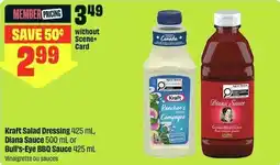 FreshCo Kraft Salad Dressing, Diana Sauce or Bull's-Eye BBQ Sauce offer