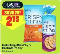 FreshCo Quaker Crispy Minis or Rice Cakes offer