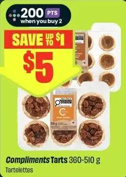 FreshCo Compliments Tarts offer