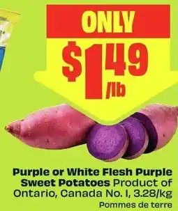 FreshCo Purple or White Flesh Purple Sweet Potatoes offer