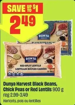 FreshCo Dunya Harvest Black Beans, Chick Peas or Red Lentils offer