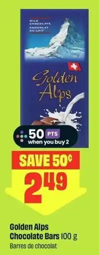 FreshCo Golden Alps Chocolate Bars offer