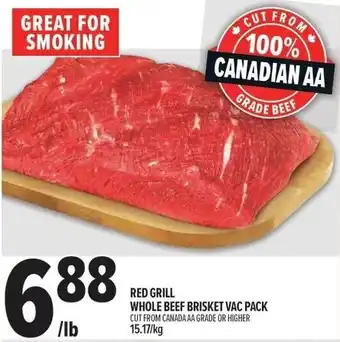 Metro Red grill whole beef brisket vac pack offer