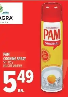 Metro Pam cooking spray offer