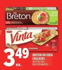 Metro Breton or vinta crackers offer