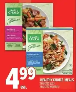 Metro Healthy choice meals offer
