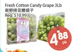Fresh Palace Supermarket Fresh Cotton Candy Grape 3Lb offer