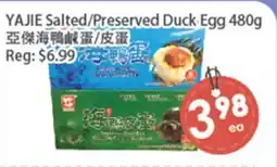 Fresh Palace Supermarket YAJIE Salted/Preserved Duck Egg offer