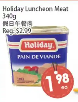 Fresh Palace Supermarket Holiday Luncheon Meat offer