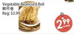 Fresh Palace Supermarket Vegetable Beancurd Roll offer