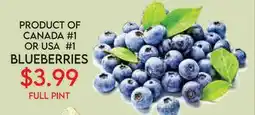Fiesta Farms BLUEBERRIES offer