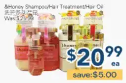 Oceans Fresh Food Market Honey Shampoo/Hair Treatment/Hair Oil offer