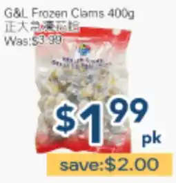 Oceans Fresh Food Market G&L Frozen Clams offer