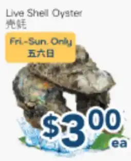 Oceans Fresh Food Market Live Shell Oyster offer